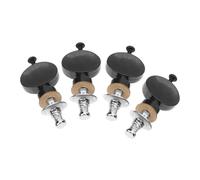 IMIKEYA 4pcs Ukulele Tuning Pegs Machine Heads Keys with Small round Handles, Plastic and Metal Material, Easy Removal, Essential Replacement for String Instruments