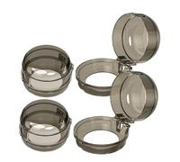 IMIKEYA 4pcs Universal Gas Stove Knob Protector Covers Black Kitchen Safety Guards Childproof Stove Switch Protective Caps for Home Cooking and Safety