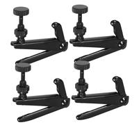 IMIKEYA 4Pcs Violin Fine Tuner Adjuster Brass 3/4-4/4 Violin String Parts Easy to Use Practical 1.06X0.94X0.39In for Instrumentalist