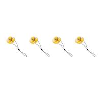 IMIKEYA 4pcs Yellow Bunny Ear Pet Hat for Small Dogs and Cats, Made of Soft Cloth, Protects from Sunlight for Parties or Taking Pictures