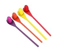 IMIKEYA 4set Quality Wooden Egg and Spoon Race Game for Boys and Girls for Outdoor Games and Class Break Activities