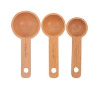 IMIKEYA 4sets Wooden Coffee Bean Scoop Measuring Spoon for Coffee Tea Spices Small Scoops for Canisters Jars 3pcs*4