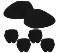 IMIKEYA 5 Pairs Slip Resistant Suede Fabric Oval Dance Shoe Pads for Latin Dance Shoes with Anti-Slip, Consistent Slide and Steady Traction on Hard Flooring for Daily Training