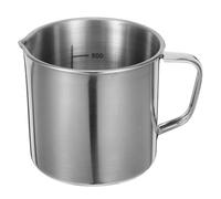 IMIKEYA 500ml Stainless Steel Measuring Jug with Handle Laboratory Beaker Metal Measuring Cup Including Scale Unbreakable Kettle for Wax Melting, Latte, Coffee, Milk Dishwasher Safe