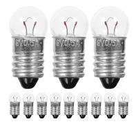 IMIKEYA 50Pcs 6V Miniature Tiny Light Bulbs Screw Base Round Bulbs for Science Experiments Electrical Kits and Flashlight Use Teaching Supplies