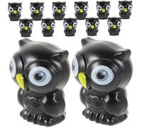 IMIKEYA 50pcs Halloween Scary Ghost Cat Small Owl Model Owl Decor Mini Figurine Filler Desktop Owl Model Adorn Owl House Poster Owls Resin Owl Resin Animal Decoration Plastic Black
