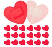 IMIKEYA 50pcs Heart Shaped Adhesive Wound Caring Patches for Kit Decorative Wound Bandages for Skin