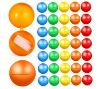 IMIKEYA 50pcs Hollow Raffle Balls Plastic Draw Balls for Carnival Party Games Lottery Charity Auctions Hollow Spheres with Bright Colors for Fair and Event Fun