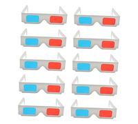 IMIKEYA 50pcs Red Blue Anaglyph Cardboard Glasses for Movies Games Dvds Portable Lightweight Frame for Daily Use and Travel
