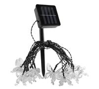 IMIKEYA 5m Solar Butterfly LED String Lights Colorful Plastic Yard Butterfly Lights with Multiple Lighting Modes Easy Installation Outdoor Garden Decoration for Special Occasions