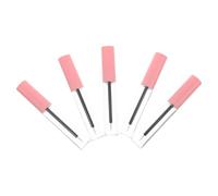IMIKEYA 5Pcs 10Ml Eyeliner Bottles with Pink Caps, Empty DIY Eyelash Extension Liquid Tubes, Small Refillable Eyeliner Containers for Cosmetic and Makeup Use