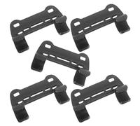 IMIKEYA 5pcs Bike Pump Holder Fixing Clip for Bicycle Frame Black Nylon | Portable Retaining Bracket Mount, Double Mouth Inflator Accessory, Light Weight, Universal Fit for Most Bikes