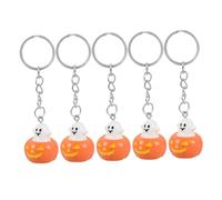 IMIKEYA 5pcs Halloween Pumpkin Keychain Creative Cartoon Keyrings for Bags Cute Ghost Pendant Decor for Halloween Party Favors and Decorations