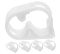 IMIKEYA 5pcs Lab Hose Flow Control Clips White Flexible Tube Clamp Precise Water Flow Regulator for Laboratory and Aquarium Bottles