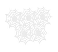 IMIKEYA 5Pcs Luminous Silicone Coasters Heat Resistant Non Slip Halloween Spider Web Drink Mats for Fluorescent Cup Mats for Table Use