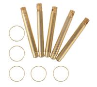 IMIKEYA 5pcs Metal Ear Cleaning Picks with Keychain Portable Golden Ear Pick Spoon for Safe and Effective Earwax Removal at Home Or Work Nonirritating Japanese Style Earwax Cleaner Tool