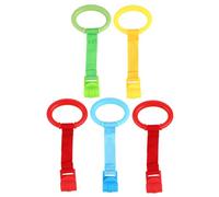 IMIKEYA 5pcs Pull Rings for Crib Lightweight Nursery Standing Assist Tools Smooth Edges for Safe Use Design to Engage for Confidence Building and Walking Support
