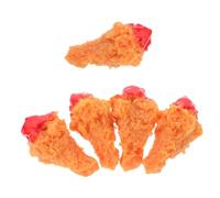 IMIKEYA 5pcs Simulated Chicken Legs Pvc Fake Chicken Drumsticks Realistic Food Model for Bakery and Kitchen Decor