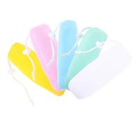 IMIKEYA 5pcs Soap Pouch Foam Net Set, Handmade Soap Bubble Maker and Scrubbing Storage Bags for Bath and Shower Exfoliation