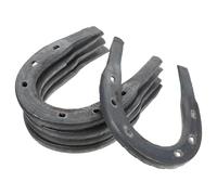 IMIKEYA 5pcs Stable Horseshoe Replaceable Horse Shoe Wear Resistant Fits Horse Foot Palm Iron Unique Shape for Shoes Replacement Mule and Feet Dark Grey