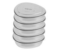 IMIKEYA 5pcs Stainless Steel Steamer Tray Compact Vegetable Steamer Inserts for Cooking for Small Families Single Individuals Multipurpose Design for Efficient Food Preparation
