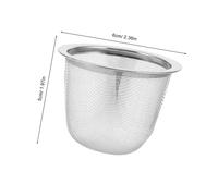 IMIKEYA 5pcs Stainless Steel Teapot Strainer Insert Mesh Filter for Loose Tea Infuser Reusable Tea Leaf Separator Compatible with Chinese and Western Teapots Easy to Clean