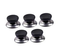 IMIKEYA 5pcs Universal Pot Lid Knob Handle Stainless Steel Kitchen Cookware Replacement Insulating Anti-Rust Pot Cover Knob Screw Fits 6~10cm Holes