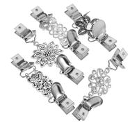 IMIKEYA 5pcs Vintage Cardigan Clip Set Clothing Cinch Clips for Women Durable Brooches for Sweaters Shawls Dresses Timeless European Style Accessory