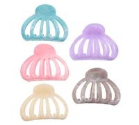 IMIKEYA 5pcs Women's Hair Claw Clips Pumpkin Hollow Shark Design Non-slip Accessories for Ponytail Hair