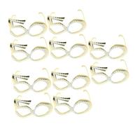 IMIKEYA 5sets Birthday Glasses with Rhinestones Decorative Eyewear for Anniversary Celebration Funny Costume Photo Booth Props Unique Party Accessories for Adults 2pcs*5