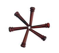 IMIKEYA 6 Pcs Natural Rosewood Guitar Bridge Pins String Pegs Acoustic Guitar End Pin Classic Ancient Style Improve Sound Clarity No Tool Required Replace Old Worn Or Broken