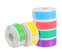 IMIKEYA 6 Rolls 4x1.2cm Self-Adhesive Mini Printer Label Rolls 160 Small Rectangle Stickers Multi-Color Thermal Label Paper for Shipping Packaging and Office Use