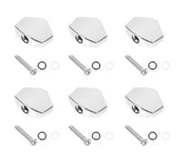 IMIKEYA 6 Sets Silver Zinc Alloy Guitar Tuner Caps with String Locking Function for Electric Guitars and Stringed Instruments, Basic Replacement and Improving Timbre Accessories