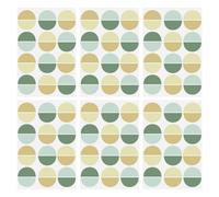 IMIKEYA 6 Sheets Light Green Half Round Wall Decals PVC Material Easy to Peel and Paste Nursery and Bedroom Wall Stickers DIY Removable Creative