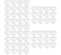 IMIKEYA 60 Pcs Plastic Heart-shaped Fillable Ornament Box for Christmas Tree Decoration, Shatterproof Ps Material, for Gift Packaging and Clothing Counters, Festive Holiday Hanging Bauble