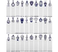 IMIKEYA 60 Sheets Chinese Style Bookmarks, Simple Bookmarks, White Cardboard Paper, 60 Sheets, Ready to Write, Book Page Marker for Writers of Ages