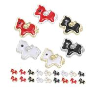 IMIKEYA 60pcs Cute Cartoon Horse Nail Charms for DIY Manicure, Metal Nail Art Decorations with Adorable Animal Patterns, Sturdy Materials, Versatile Use for Women and Special Occasions