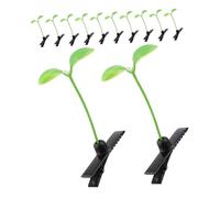 IMIKEYA 60pcs Mini Plant Hair Clips Sweet Sprout Clips Fun Hair Accessories for Parties Safe Material Unique and Charming Design for Adults