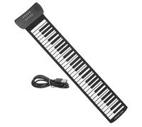 IMIKEYA 61 Key Roll up Piano Portable Electronic Keyboard 128 Sounds Wireless Connection Built-in Rhythm Demo Songs for Boys and Girls