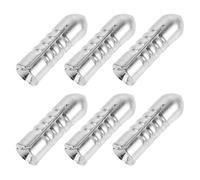 IMIKEYA 6pcs Aluminum Alloy Dart Flight Protectors Silver for Dart Wings with Wide Range Adaptability and Flight Optimization Suitable for Competitive Scenarios and Family Recreation