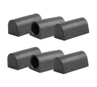IMIKEYA 6pcs Anti-tip Wheelchair Stabilizer Sleeve, Thickened Plastic Impact Proof Mobility Aid Accessory with Textured Embossing for Rear Wheel Stability and Prolonged Device Life