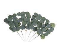 IMIKEYA 6pcs Artificial Eucalyptus Stem with Festive Design and Natural Appearance, Green Plastic Simulation Eucalyptus Decor for Outdoor and Wedding Party Ornament