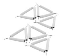 IMIKEYA 6pcs Clay Crucible Holder Triangle 65mm Iron Wire Lab Crucible Rack Ceramic Triangle Support for Chemistry Experiments and High-temperature Heating