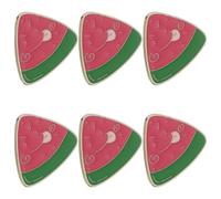 IMIKEYA 6pcs Creative Watermelon Cartoon Lapel Pins Metal Enamel Brooches Funny Fruit Badges for Women Clothing Hats Bags