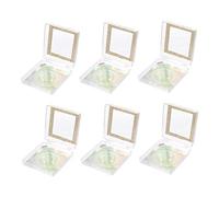 IMIKEYA 6Pcs Glitter Square Empty Eyelash Packaging Boxes Stylish Storage for False Lashes Includes Rhinestone Cover and Tray for Organizing Your Eyelash Collection
