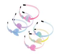 IMIKEYA 6pcs Gradient Colorful Heart Headbands Soft Comfortable Hair Accessories for Daily Wear and Parties Versatile Rainbow Shades for Creative Style