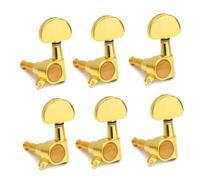 IMIKEYA 6pcs Guitar Tuning Pegs Replacement Semi-closed Tuning Pegs for Guitar Machine Heads