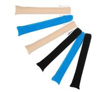 IMIKEYA 6pcs Large Velvet Folding Fan Bags with Drawstring Closure Protective Handheld Fan Sleeves for Travel Line Dancing Festival Wedding Black Beige Lake Blue Colors