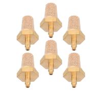 IMIKEYA 6pcs M5 Copper Fog Machine Oil Tube Filter with Bubble Stone Silencer for Noise Reduction, Universal Compatibility Smoke Generator Accessories for Event Venues and Parties