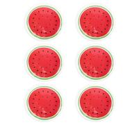IMIKEYA 6Pcs Reusable Cooling Eye Pads Cold Compress Ice Pack for with Watermelon Scented Gel Soothing Eye Mask for Puffiness Redness Relief and Strain in Beauty Care
